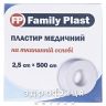 Пластирь family plast мед на ткан основ кат з підвісом  2х500см