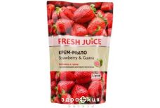 Fresh juice (Фреш джус) мыло жидк клубника/гуава дой-пак 460мл мыло