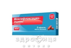МОКСИФЛОКСАЦИН-ФАРМЕКС таблетки П/О 400МГ №5