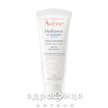 Avene гідранс оптімаль uv річ крем д/сухої/дуже сухої/чутл шкіри spf30 40мл 232179