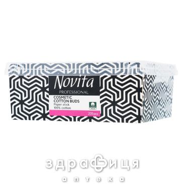 Novita палочки ватные professional кор №200