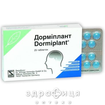 Дормiплант табл. в/о блiстер №25 снодійне
