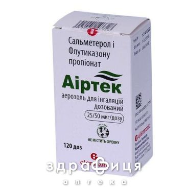 Аиртек аэр д/инг 25мкг/50мкг 120доз №1 лекарство для небулайзера, ингаляций