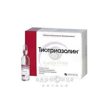 Тiотриазолiн р-н д/iн. 25 мг/мл амп. 4 мл №10 гепатопротектори для печінки