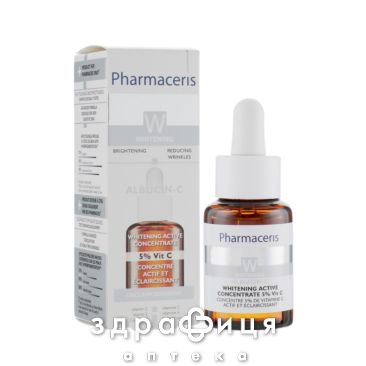 Pharmaceris W Відбілюючий активний концентрат 5% вітаміну С Albucin-C 30мл антивіковий крем від зморшок