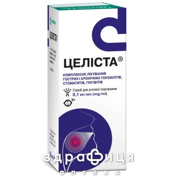 Целiста спрей д/рот порожн 0,1мл/мл 50мл ліки від горла