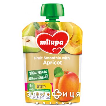 Дитяче харчування Milupa пюре фрукт яблоко/груша/банан/абрикос з 6міс 100г
