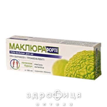 Маклюра форте гель-бальзам д/нiг каланхое/буркун 100мл венотоніки