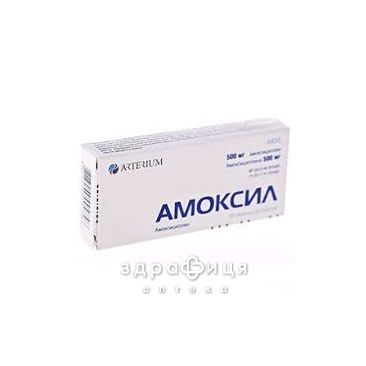 Амоксил табл. 500 мг №20 антибіотики