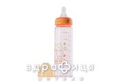 Baby team пляшечка скляна з соскою 250мл 1201
