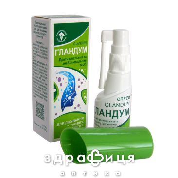Гландум спрей 1,5мг/мл 30мл ліки від горла