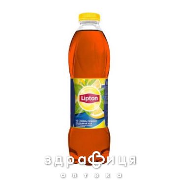 Напій Lipton охолод чорн чай зі смаком лимон з цукр і підсолод 1л