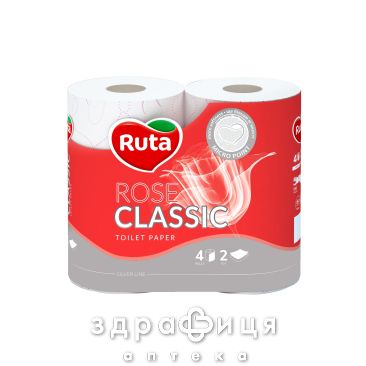 Бумага туалетная ruta classic rose 2-х слойн №4