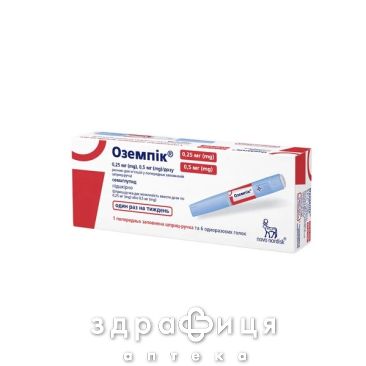 ОЗЕМПІК Р-Н Д/ІН 0,25МГ/0,5МГ/ДОЗУ 1,5МГ ШПРИЦ-РУЧКА  С ГОЛК №1