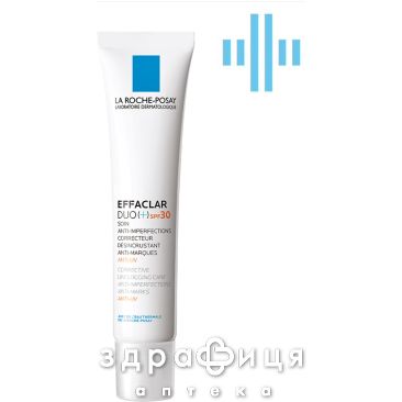La roche posay эфаклар дуо+ коррект ср-во п/недост и пост-акне spf30 40мл