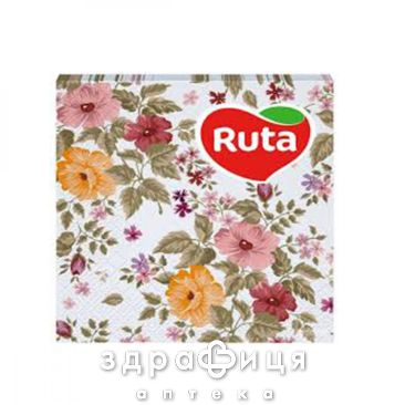Серветки ruta папер з друк аромат 33х33 2х шарові флора №20