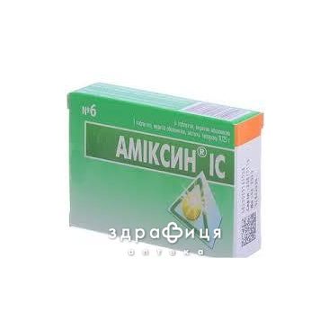 Амiксин iс таб в/о 0,125г №6 противірусні препарати