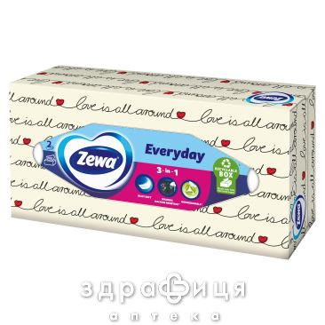 Хустинки носовi zewa everyday №100