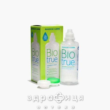 РОЗЧИН Д/КОНТАКТ ЛІНЗ БАГАТОЦІЛЬОВИЙ BIOTRUE 60МЛ+КОНТЕЙНЕР Д/ЛІНЗ УАХ розчин для лінз