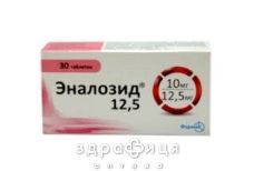 Эналозид 12,5 таб №30 - таблетки от повышенного давления (гипертонии)