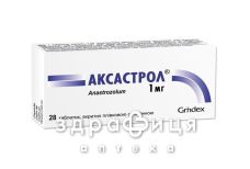 Аксастрол таблетки вкритi плiвковою оболонкою по 1мг №28 (14х2) Протипухлинний препарати