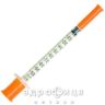 Шприц medicare інсул 1мл u-100 з голкою 0.3х8