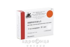 Пiрогенал р-н для в/м iн. 25 мкг/мл амп. №10 противірусні препарати
