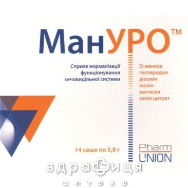 Мануро гран д/орал р-на 5,8г №14 лекарство для почек