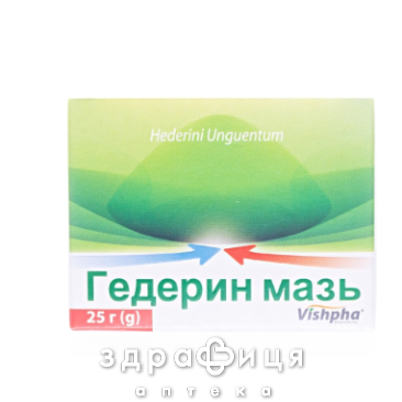 ГЕДЕРИН МАЗЬ 25Г УАХ Лекарство от гриппа