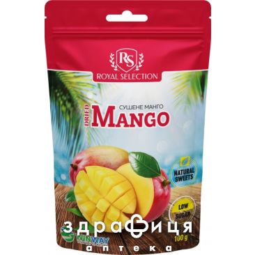 Winway сухофрукты манго rs низкий уровень сахара 100г