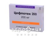 Цефпотек 200 таблетки п/о 200мг №14 антибиотики