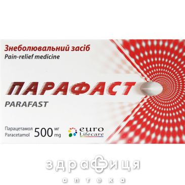 Парафаст капс 500мг №10 анальгетики