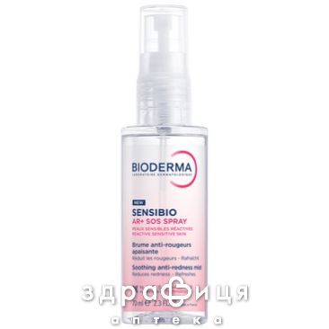 Bioderma сансибио ar+sos спрей  70мл крем для сухой кожи