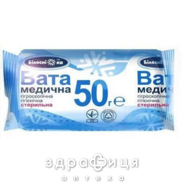 Вата мед ст Белоснежка ролик 50г