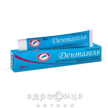 Дентагель гель д/десен 20г анестетик в стоматологии