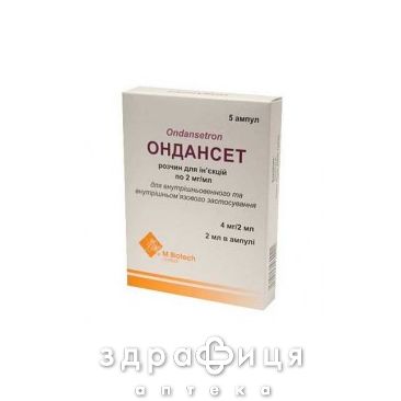 Ондансет р-р д/ин 2мг/мл 2мл №5 таблетки от тошноты противорвотные препараты