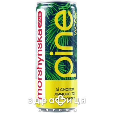 Мінеральна вода моршинська+пайн вотер лимон/лимоннік слаб газ ж/б 0,33
