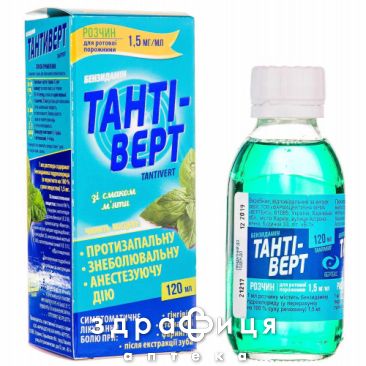 Тантiверт р-н д/рот порож 1,5мг/мл 120мл ліки від горла