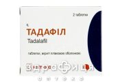 Тадафіл таб в/о 10мг №2 таблетки для потенції