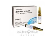 Винпоцетин-лх р-р д/ин 0,5% 2мл №10