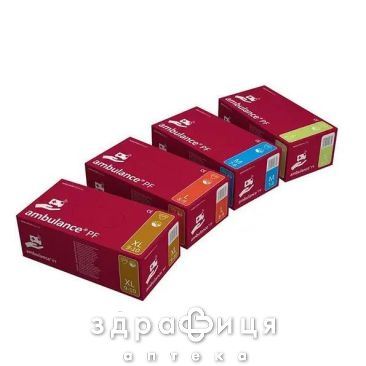 Рукавички ambulance смотр н/ст латекс б/пудр l пара