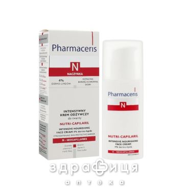Pharmaceris N интенсивный питательный крем для лица Nutri-Capilaril 50 мл антивозрастной крем от морщин