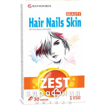 Zest бьюти волос/ногти/кожа капс №30 витамины для волос