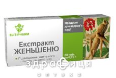 Женьшеня кореня екст таб 0,25г №80