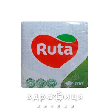 Салфетки бумаж рута бел №100