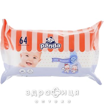 Салфетки влажные bella panda детские №64
