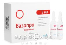 Вазопро раствор д/ин 100мг/мл амп 5мл №10