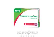 Аторвастатин-Тева таб п/о 20мг №30 для снижения холестерина