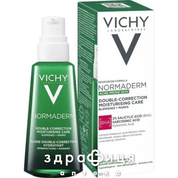 Vichy нормадерм флюїд д/жирн/пробл шкiри подвiйн дiї 50мл mb156601
