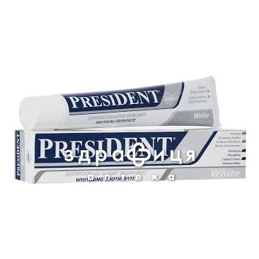 Зубна паста president white 75мл